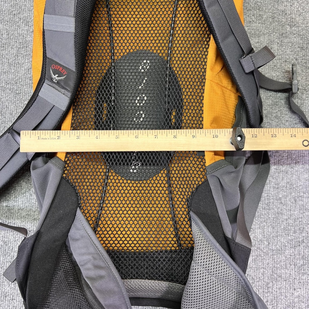 Osprey Stratos 24 Backpack Large Orange Gray Ventilated Hiking Pack Trail - Picture 14 of 15